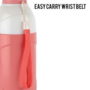 CELLO Puro Funtron 600 | Outer Plastic Body and Polyurethane Insulation | Easy Carry Wrist Belt | Keeping Content Cold for Long | 600ml | Set of 2