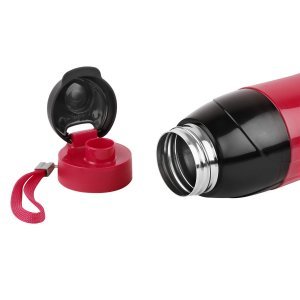 Cello Puro Steel-X Lexus Inner Steel Outer Plastic with PU Insulation Water Bottle, Set of 4, 900ml | Colour May Vary